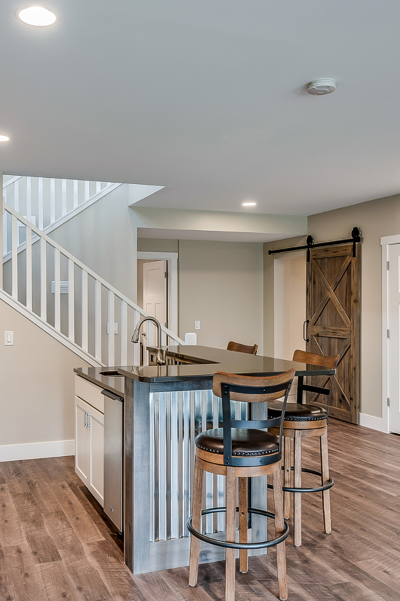 Basement transformation into functional living area