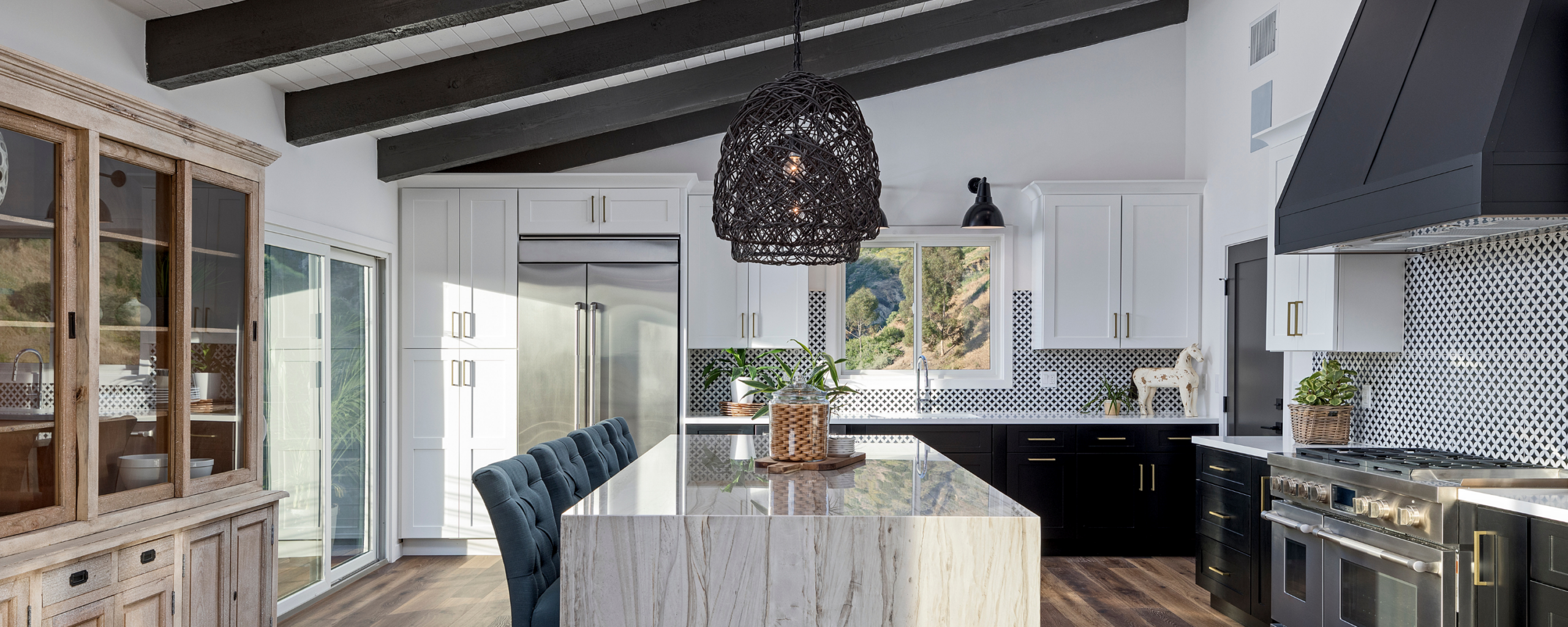 Contemporary kitchen remodel with clean lines and neutral finishes