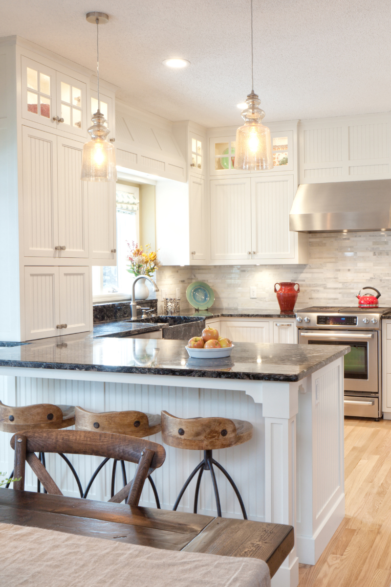 Small kitchen remodel maximizing space and flow
