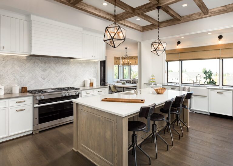 Modern kitchen remodel with updated layout and open concept design